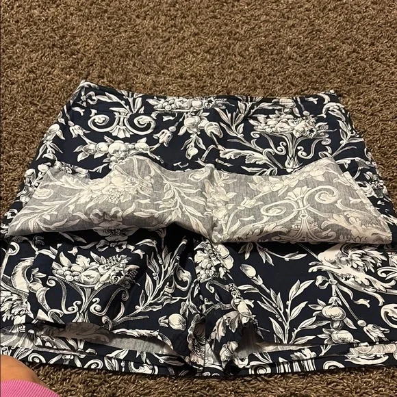 Villager White and Blue Patterned Skirt - Picture 2 of 8